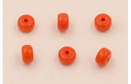 Donut Cristal 6*4mm  color Naranja