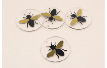 Disco Metacrilato de 30mm con lamina Mosca