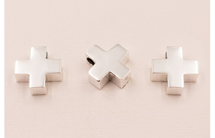 Colgante Cruz hueca PLATA 925  de 15mm