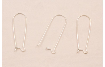 Gancho Pendiente Gota Plata 925 de 33*11mm