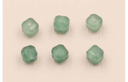 Cubo Biselado Piedra 4*4mm Color  Gris Azulado