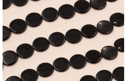 Disco Madreperla teñido Negro de 18mm