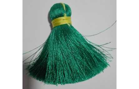 Pompón ancho 60mm*15mm turquesa