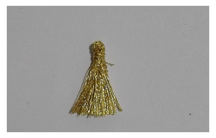 Pompon Metálico 16mm Oro