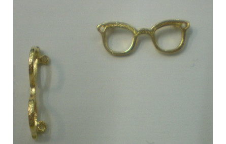 Gafas 20*6mm Doradas