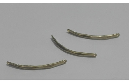 Pieza Arqueada 10mm Latón Pulido