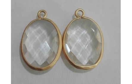 Pieza Ovalo  17*13mm transparente