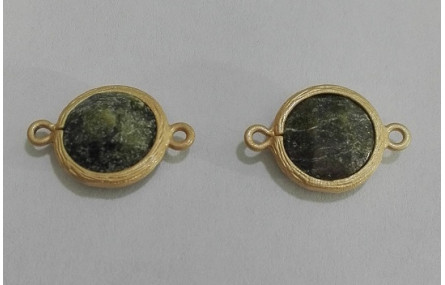 Disco Jade 11mm doble agujero Verde