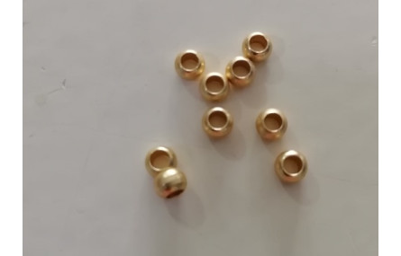 Bola agujero 1mm interior  Oro Mate