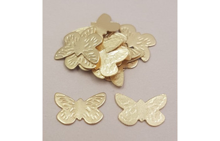 Mariposa 12*8mm Oro Mate