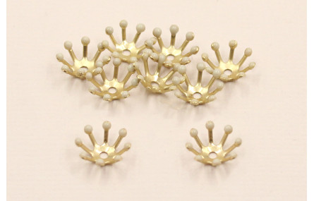 Casquilla 10mm con 8 pestañas esmaltadas Crema