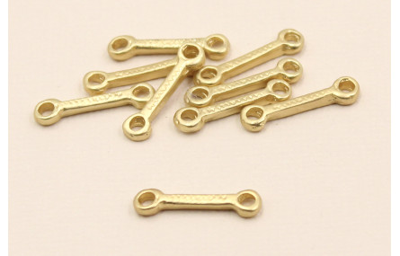 Entrelieza listón 17*3*mm dorado Mate