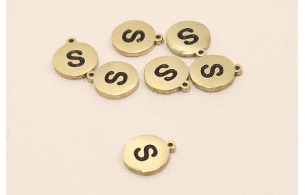 Chapa acero Inoxidable 10mm letra S