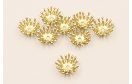 Casquilla estampbres Dorado Mate 11*4mm