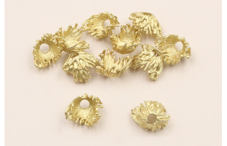 Casquilla despeinada 8*10*6mm Dorado Mate