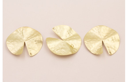 Colgante Nenufar 42mm anilla trasera Oro Mate