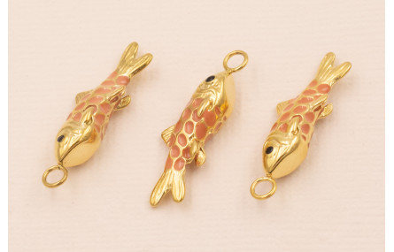 Colgante Pez Acero Inox 316L 25*6*6mm Coral