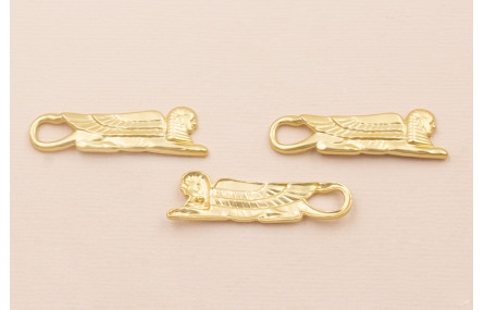 Pieza Egipcia de 40*10 Oro Mate Aul, verde y Rojo