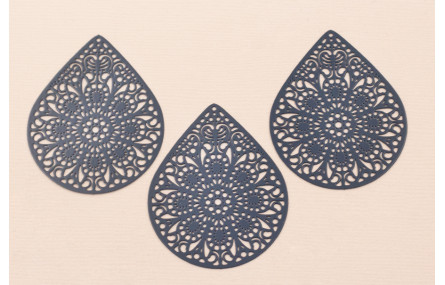 Lágrima rejilla 50*40mm Azul Oscuro