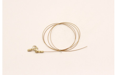 Cierre completo Acero mosquetones Dorado 50cms