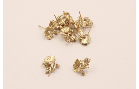 Perno Ramillete 18*12mm Oro Mate