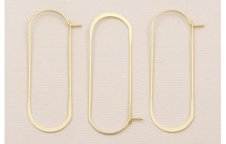 Pendiente Eslabón 53*12mm Dorado Mate