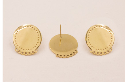 Perno Acero Disco de 20mm con 7 aros