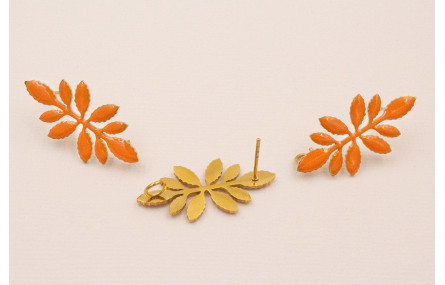 Perno 30*12 Pétalos esmaltados color Nectarina