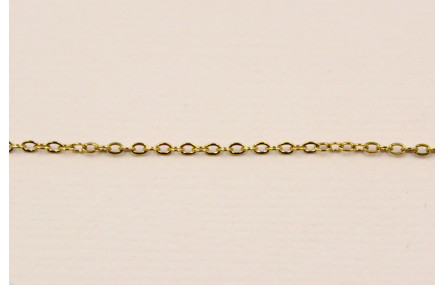 Cadena Acero Inoxidable eslabón de 1mm Oro