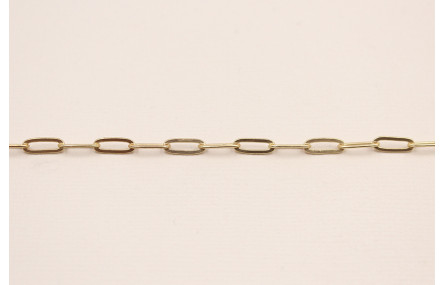 Cadena Ovalos 8,5*3,2 Oro Mate