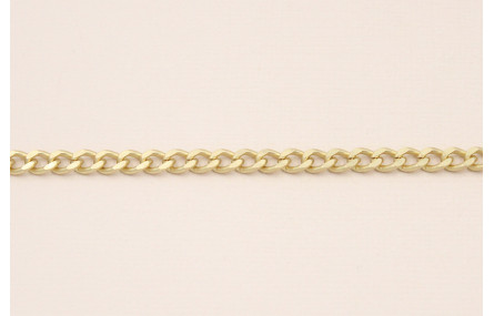 Cadena Eslabón retorcido 5,5*4,5*1mm Oro Mate