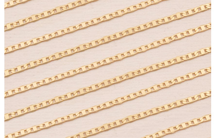 Cadena Ovalos de 4,5*1,5mm Baño Oro Mate