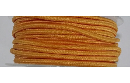 Cordón Goma Alta Calidad 3mm Naranja Pálido