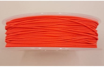 Cordón de Goma 1mm  Coral Fluor