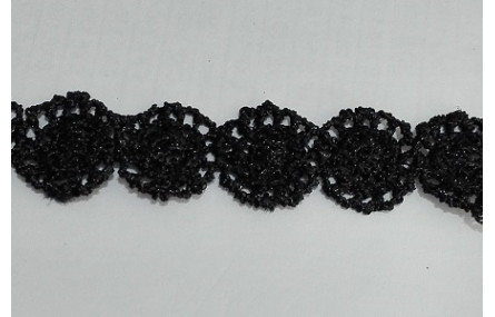 Lazo Choker negro disco 13mm ancho