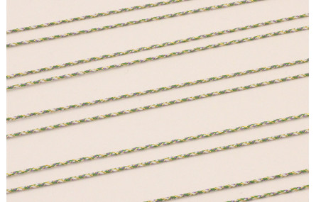 MicroDriza 0,9mm Turquesa, crema y oro