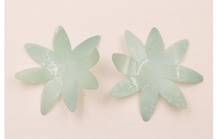 Flor de 90mm verde Rugoso