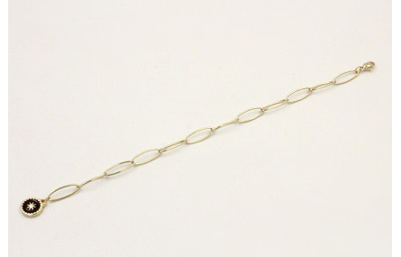 Pulsera cadena acero inoxidable eslabón grande ova