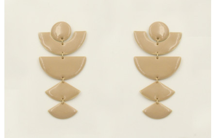 Pendientes con perno de círculo y piezas geométric