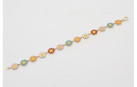 Pulsera acero inoxidable cadena de margaritas esma