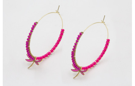 Pendientes acero inoxidable arogrande libelula esm