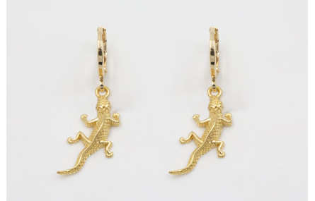 Pendientes ORO18K-3 micras con cierre seguridad y 