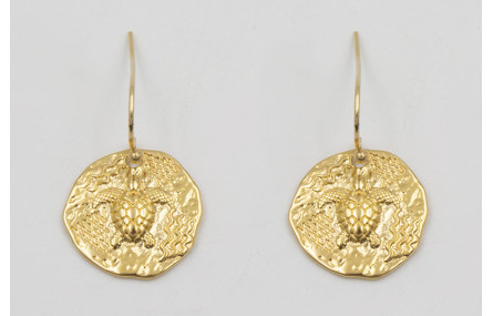 Pendientes ORO 18K-3 micras gancho sencillo y chap