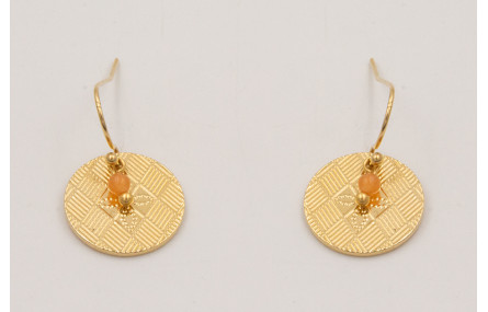 Pendientes  ORO-18K-3MICRAS pendiente gancho senci