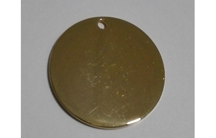 Disco acero Inoxidable 25mm Oro