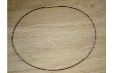 Collar acero espiral 1,4mm*42cms