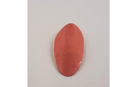 Lámina aluminio anillas 31*18mm Rojo Metalizado