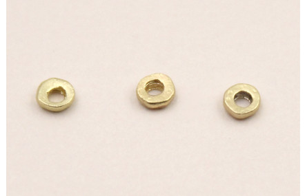 Disco irregular 3mm*1-1,5mm interior Oro Mate