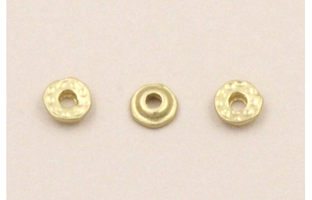 Disco irregular de 4mm Dorado Mate