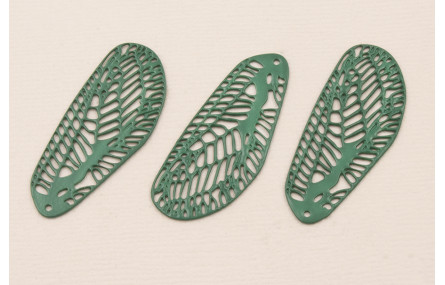 Cuenta Ala Libélula 40*12 esmalte verde